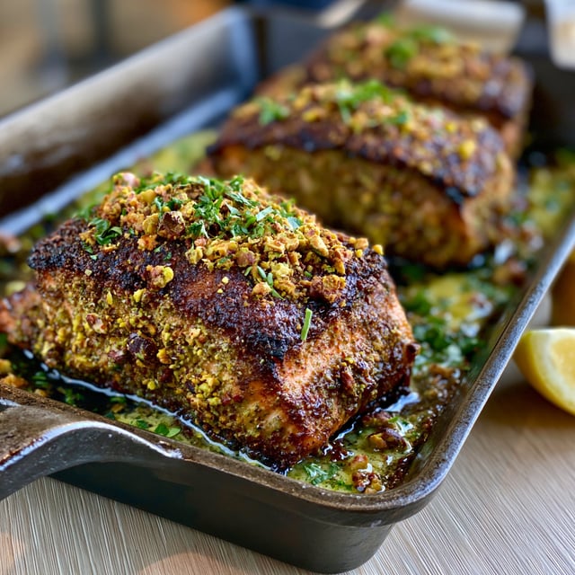 Pistachio Crusted Salmon